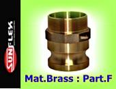 CAMLOCK AND GROOVE FITTINGS TYPE F-MAT. BRASS