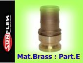 CAMLOCK AND GROOVE FITTINGS TYPE E-MAT. BRASS